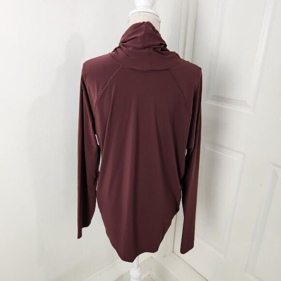 Athleta Top Womens XL Brown Ultimate Gaiter Running Cycling Bike Trail Riding - Picture 6 of 16